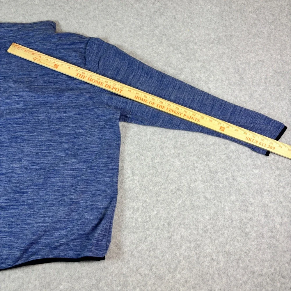 Avalanche Outdoor Supply Co Mens XL Blue Heathered Quarter Zip Pullover‎ Sweater